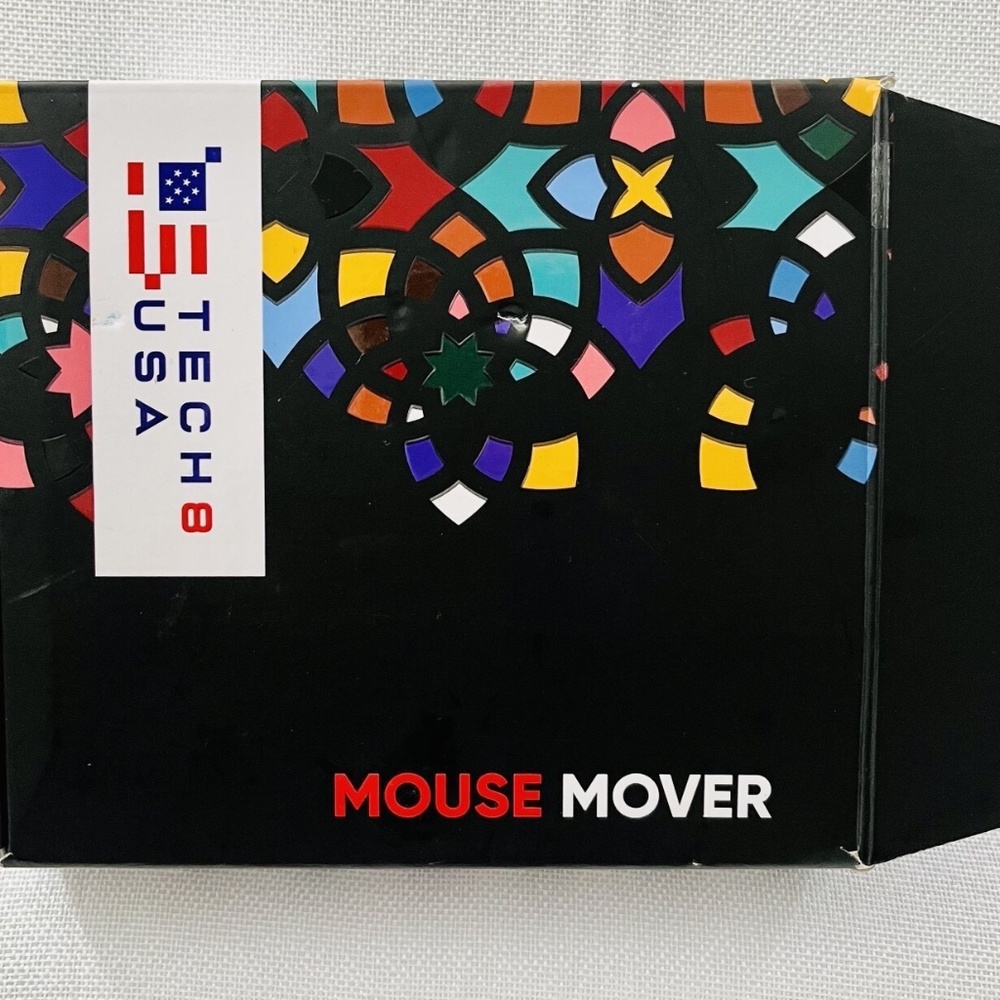 NIB Tech 8 Mouse Mover-White. Prevents user from entering "Away"-undetectable